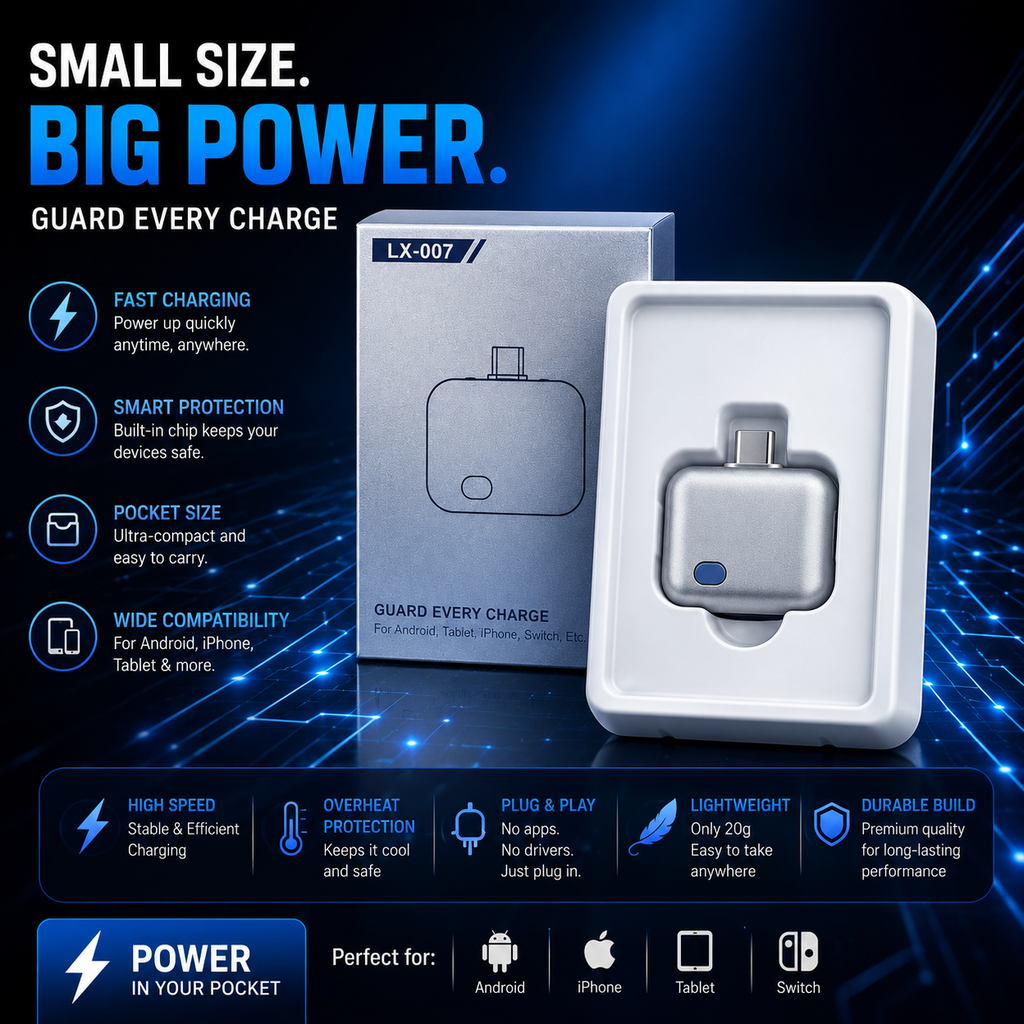 LX-007 Automatic Full Charge Battery Protection Disconnect Device For Mobile Phones And Smart Devices ~ Type-C