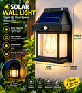 Solar Tungsten Filament Wall Lamp – Outdoor Intelligent Induction Light for Garden, Courtyard & Villa