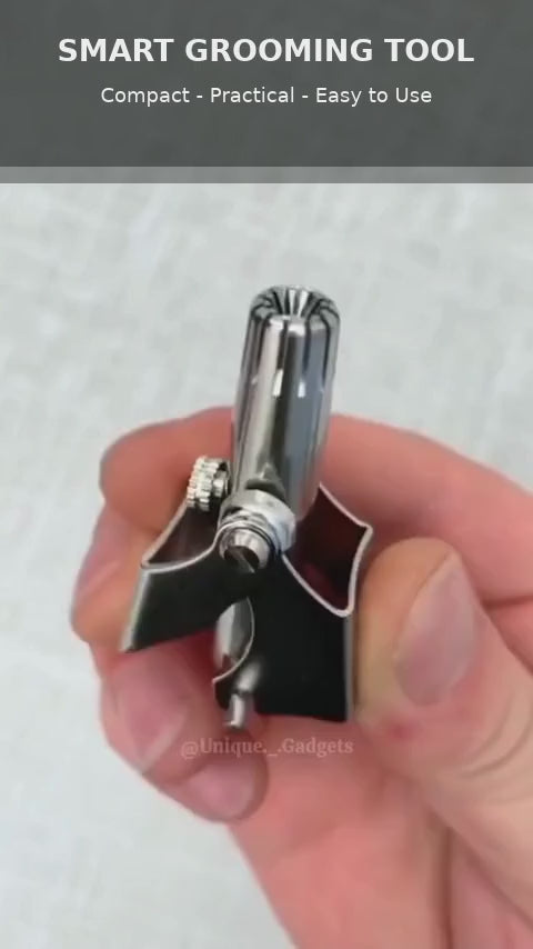 Manual Nose & Ear Hair Trimmer – Stainless Steel Precision Trimming Tool for Safe and Painless Grooming
