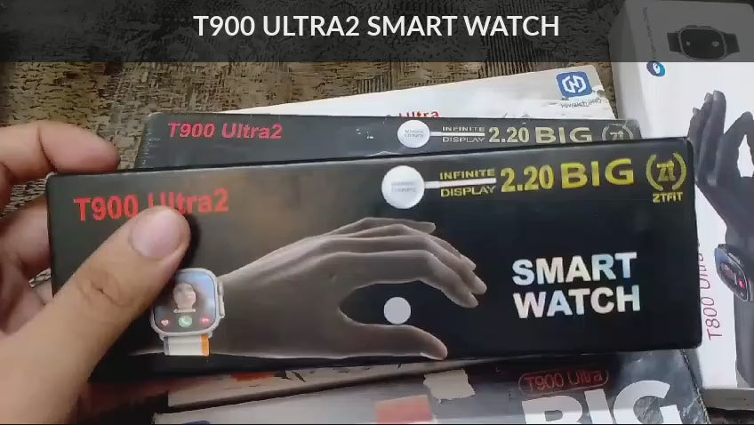 T900 Ultra 2 Smart Watch For Men Women Full Touch Bluetooth Call Smartwatch Men Women Ultra Watch / T900 Ultra 2 Smart Watch - Black
