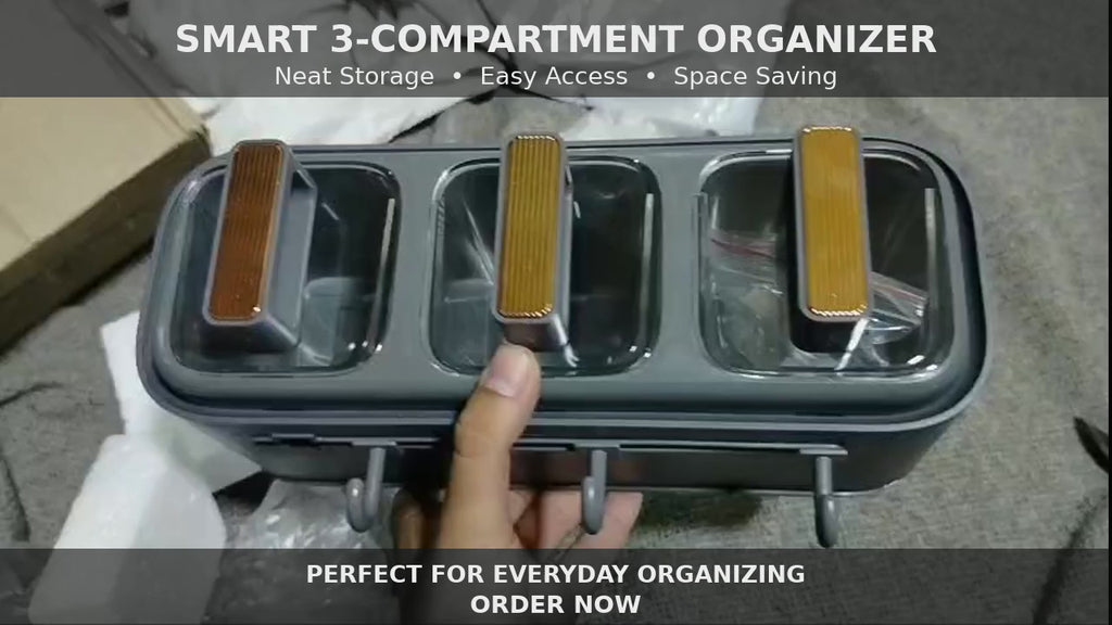 Wall Mounted Seasoning Box Condiment Containers Space Saving Storage Durable Transparent Kitchen Organizer