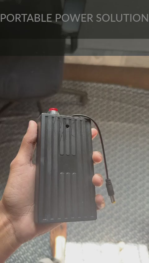 Speed 12V Router Power Bank – Mini UPS Backup Battery for WiFi Router - 20,000 mAh (Charger Not Included)