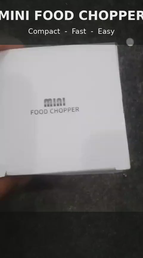 Mini Food Chopper – Hand-Powered Meat Grinder, Mincer, Mixer & Blender for Fruits, Vegetables, Nuts, and Meat | Powerful & Portable Kitchen Tool
